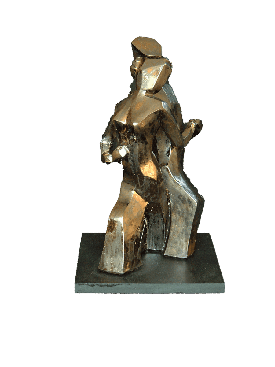 Tango passion, terre, émail bronze